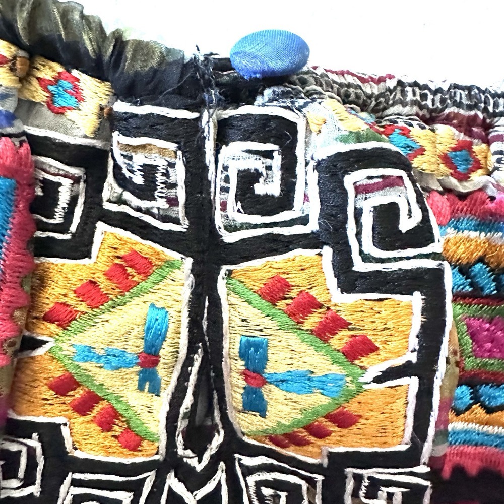Vintage Collection Dress M‎ Medium Western Embroidered Tribal Lace - Picture 9 of 14